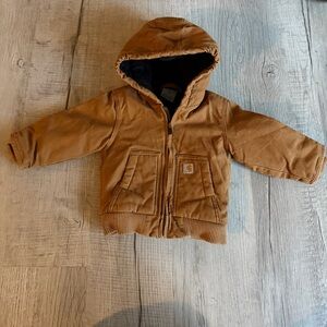 Carhartt Tan Hooded Jacket for Kids